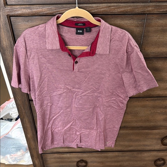 BOSS Men's Red Polo Shirt - Picture 1 of 4